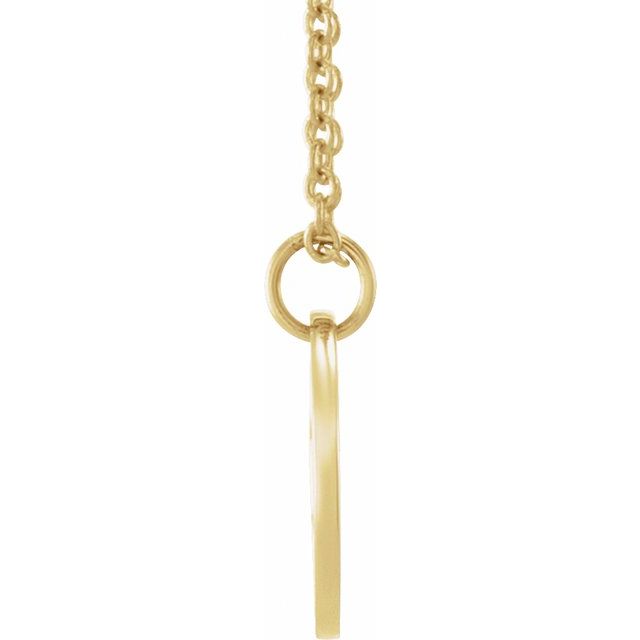 Small (Ichthus) Fish Necklace or Pendant in 14K Yellow Gold